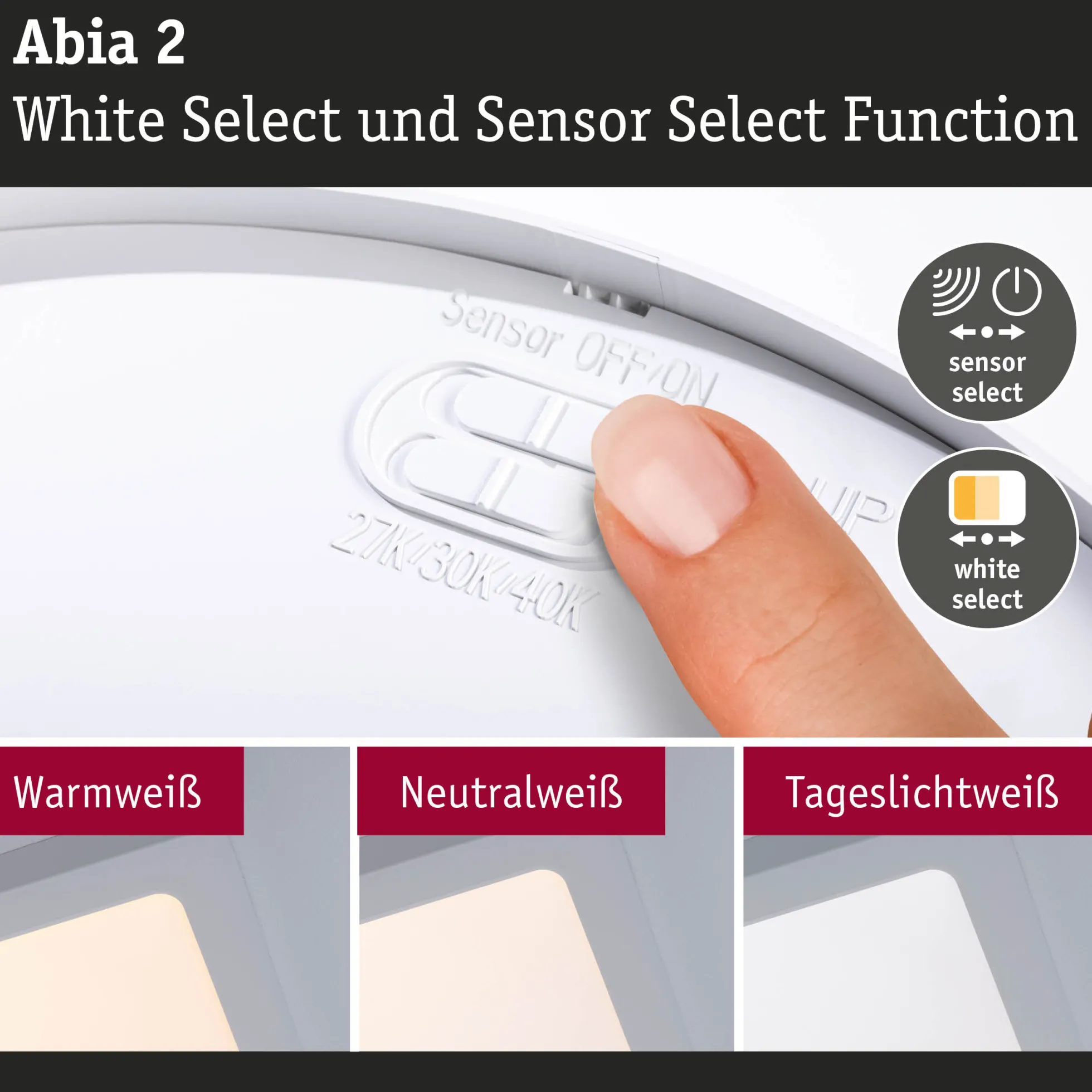LED Panel - Abia 2 White Select