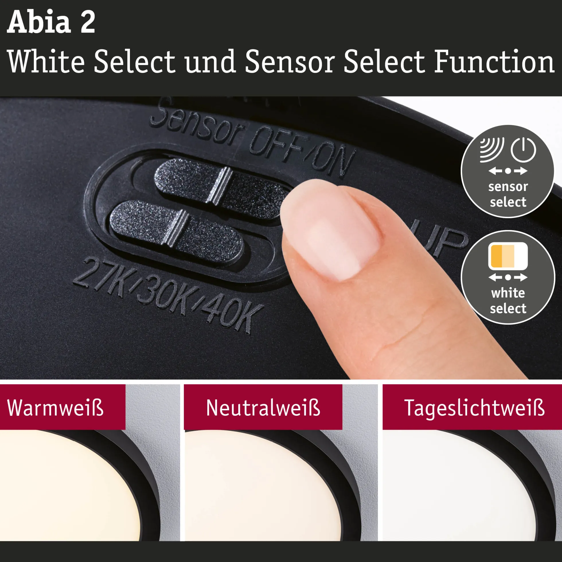 LED Panel - Abia 2 White Select
