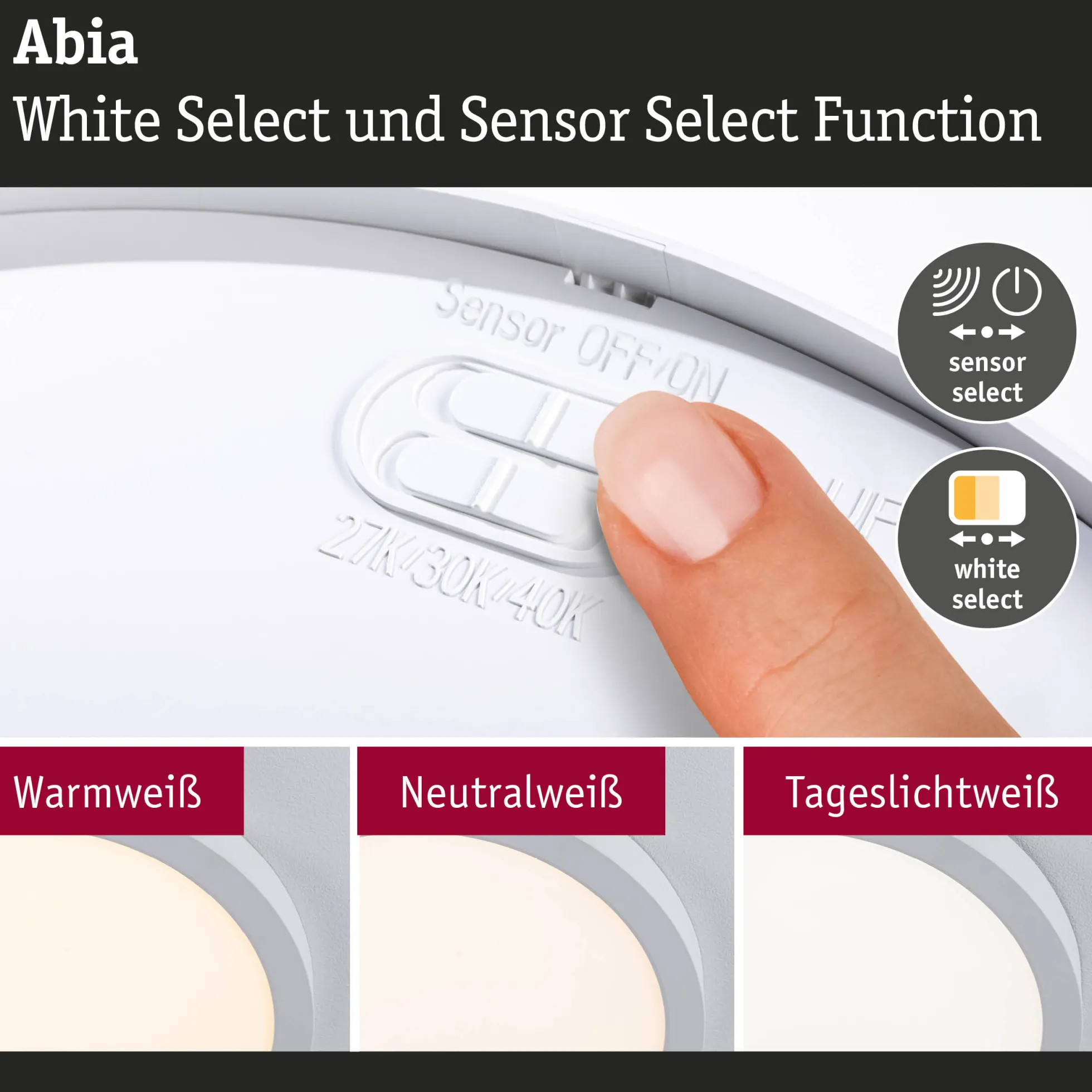 LED Panel - Abia 2 White Select