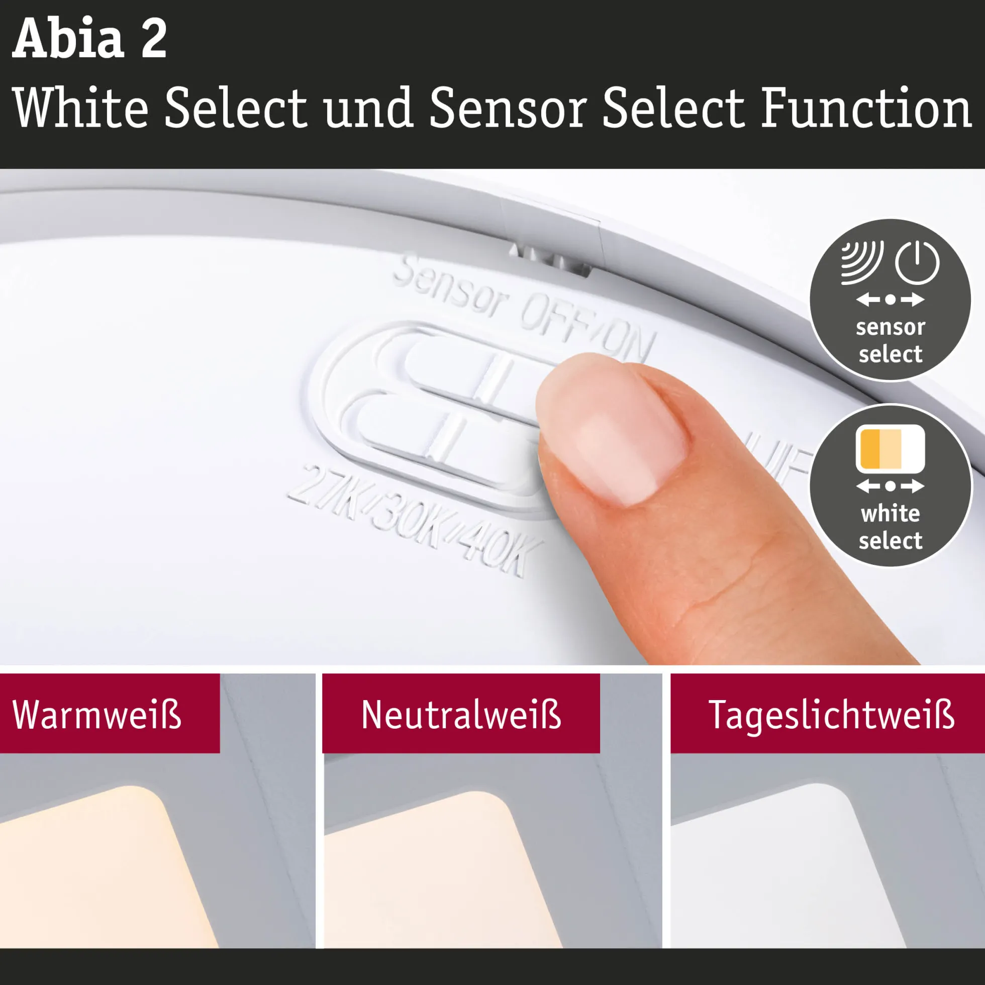 LED Panel - Abia 2 White Select