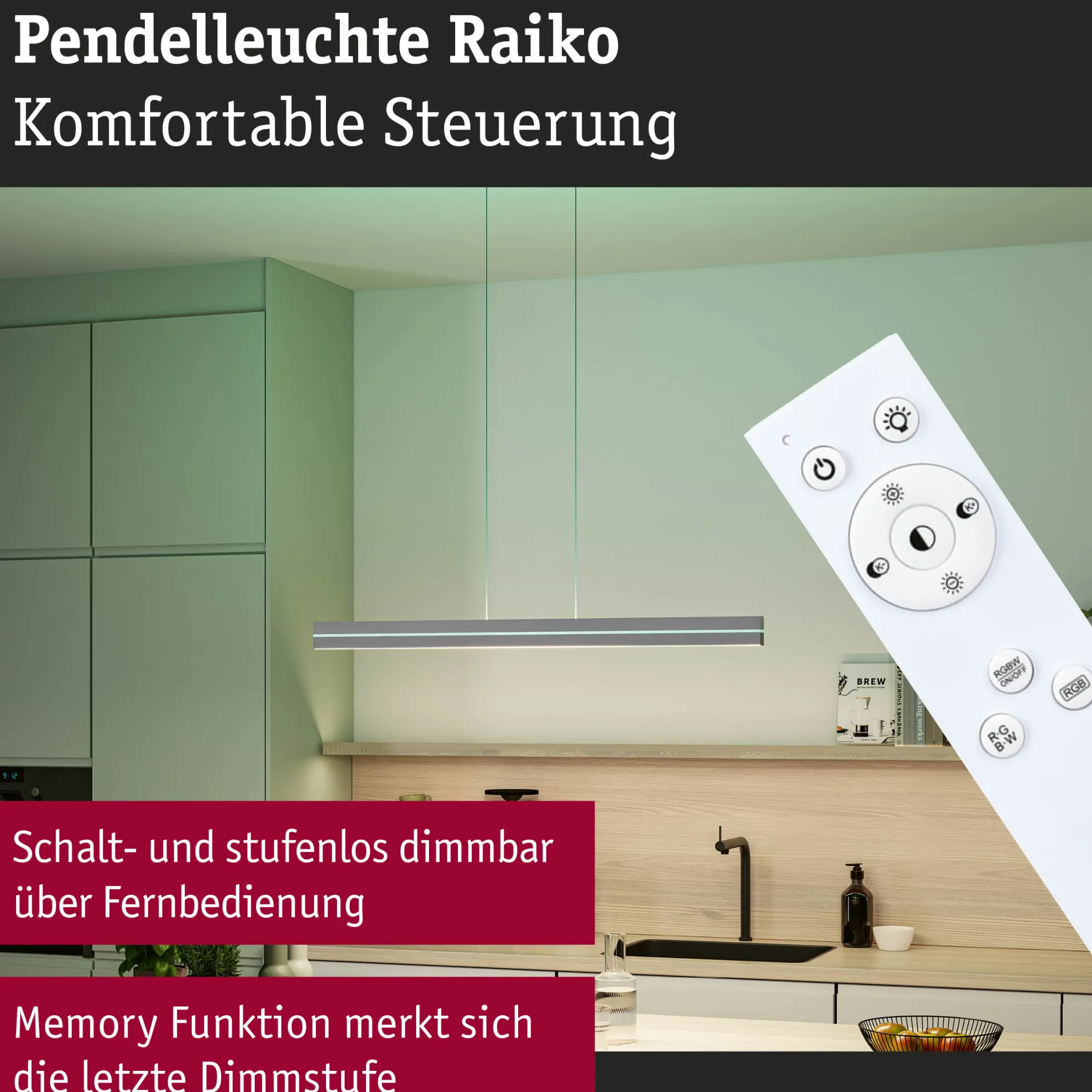 LED Pendelleuchte - Raiko