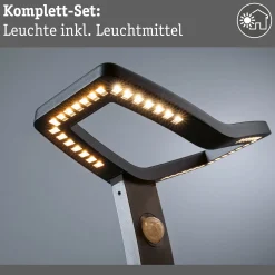 LED Pollerleuchte - Alara Dämmerungsgesteuerter Bewegungsmelder (IR)