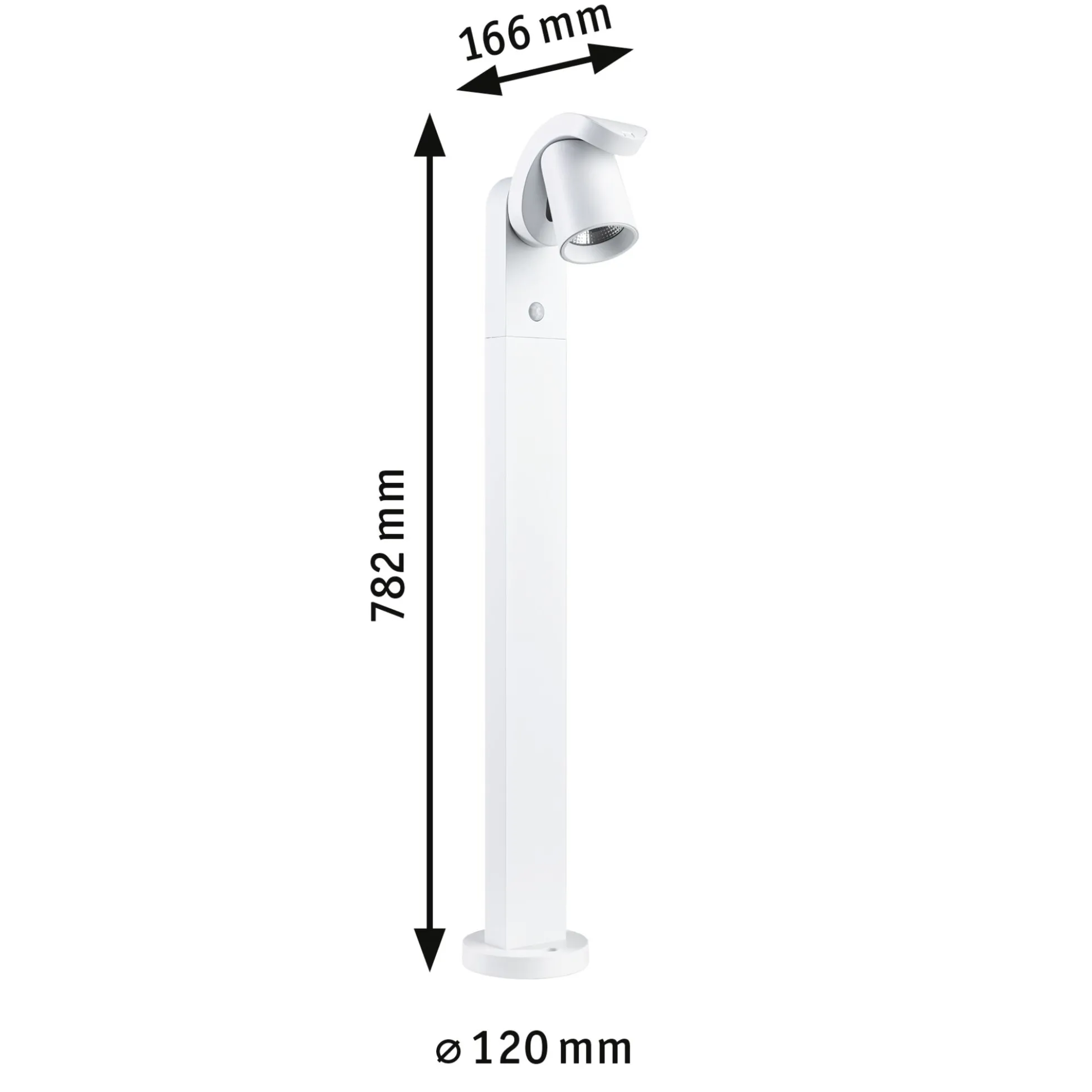 LED Pollerleuchte - Cuff Dämmerungsgesteuerter Bewegungsmelder (IR)