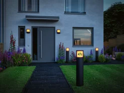 LED Pollerleuchte - Padea Dämmerungsgesteuerter Bewegungsmelder (IR) seewasserresistent