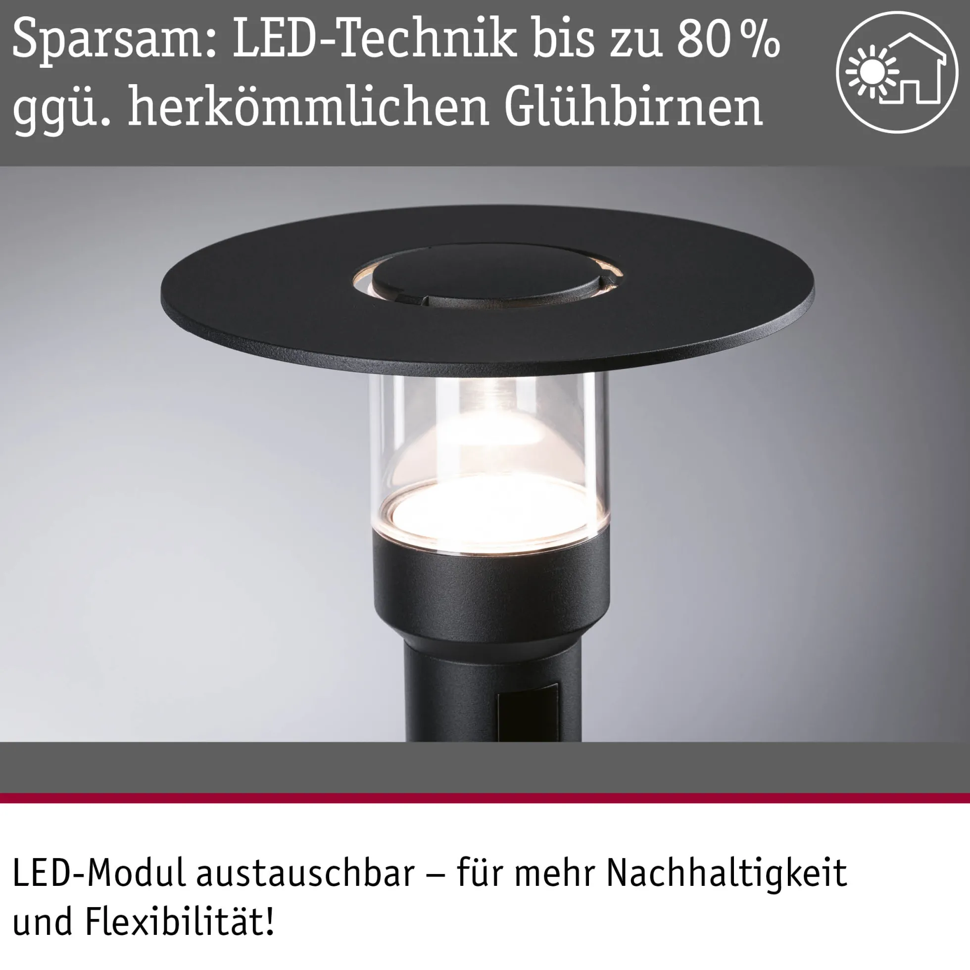 LED Pollerleuchte - Sienna Dämmerungsgesteuerter Bewegungsmelder (HF) seewasserresistent
