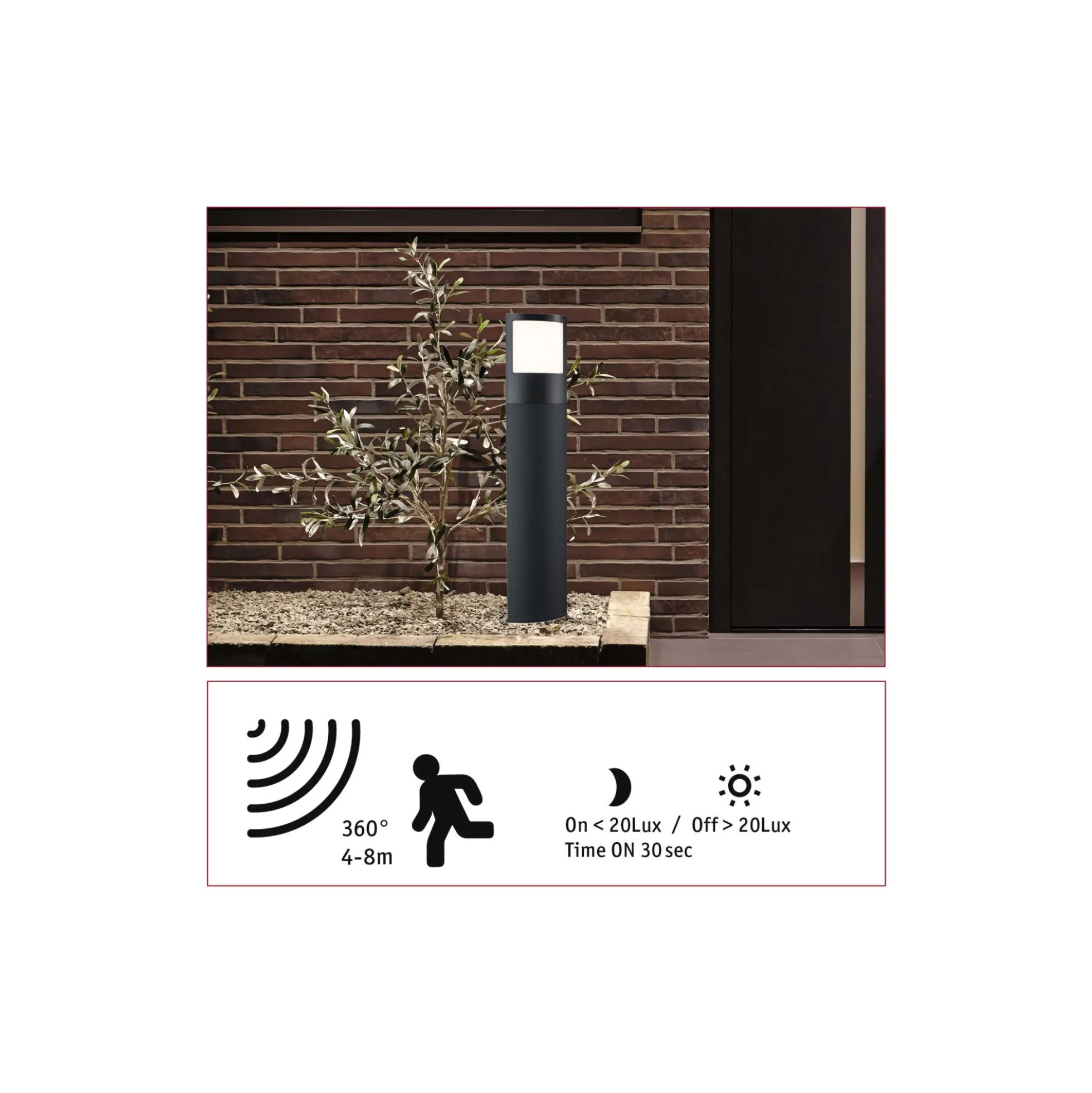 LED Pollerleuchte Smart Home Zigbee 3.0 - Padea insektenfreundlich