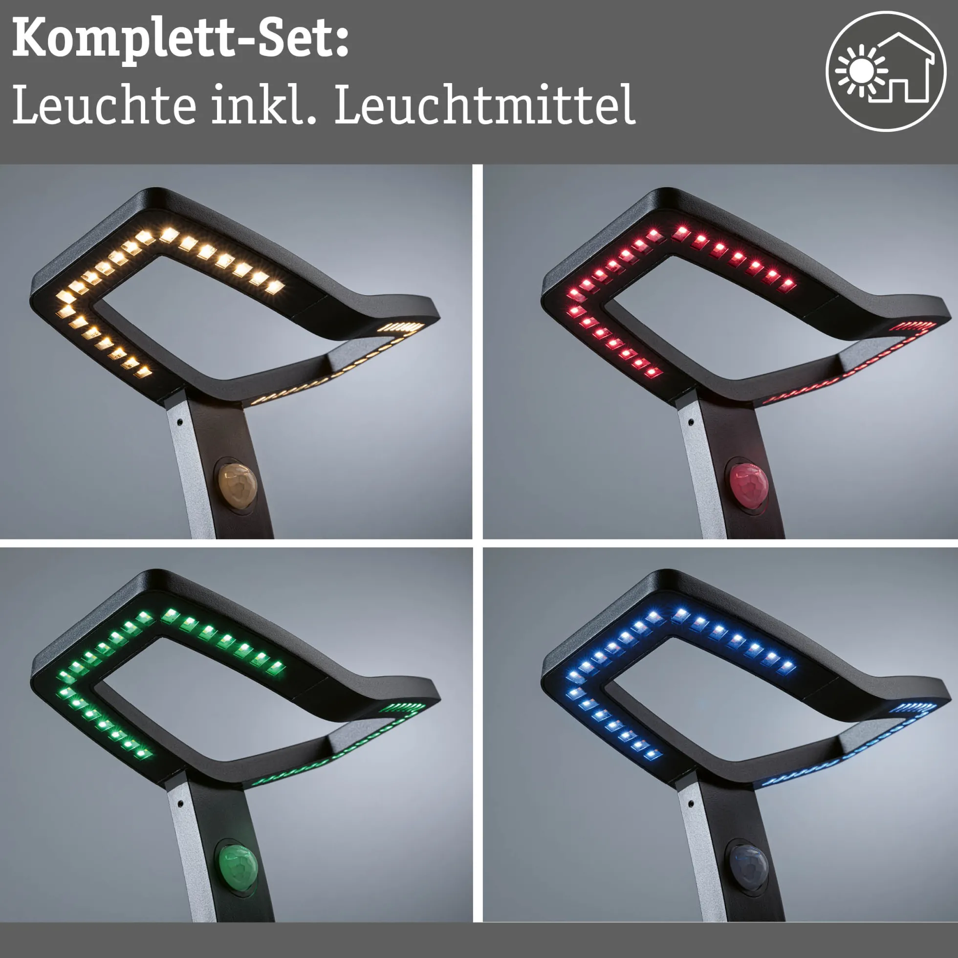 LED Pollerleuchte Smart Home Zigbee 3.0 - Alara Dämmerungsgesteuerter Bewegungsmelder (IR)