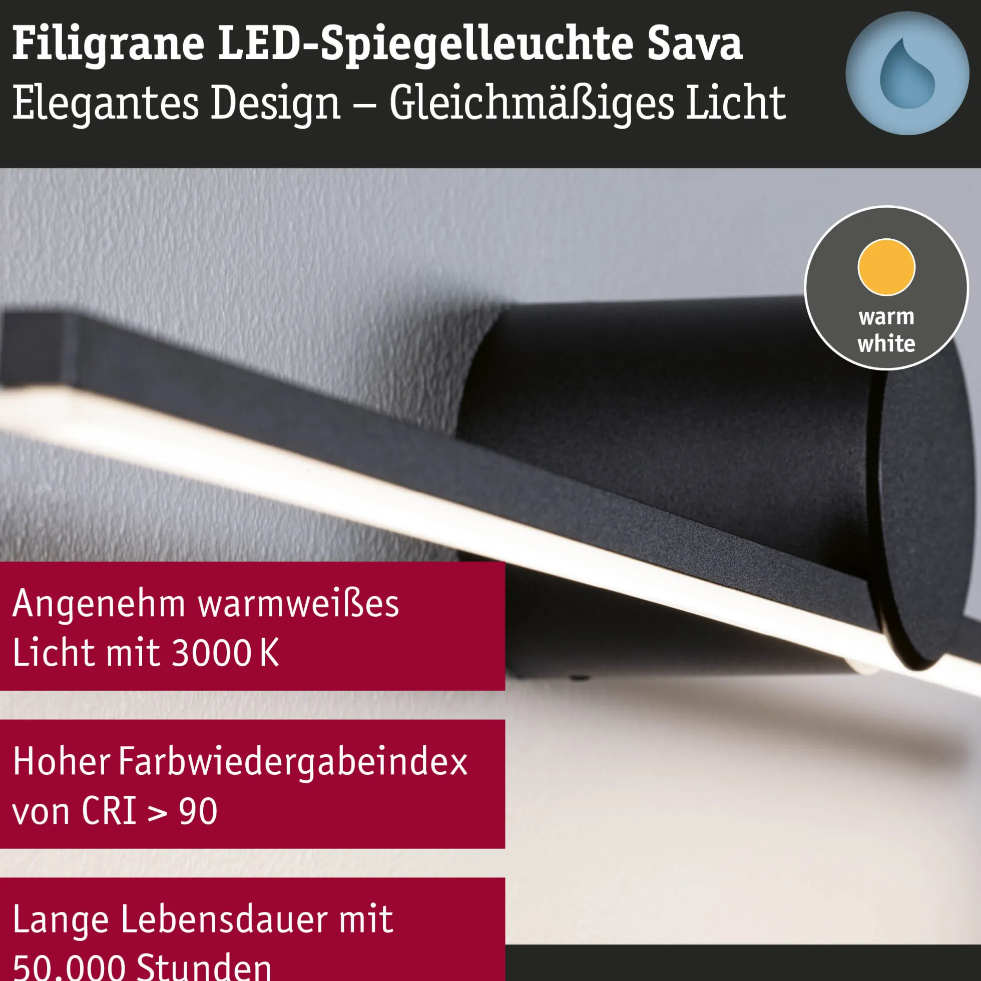 LED Spiegelleuchte - Sava