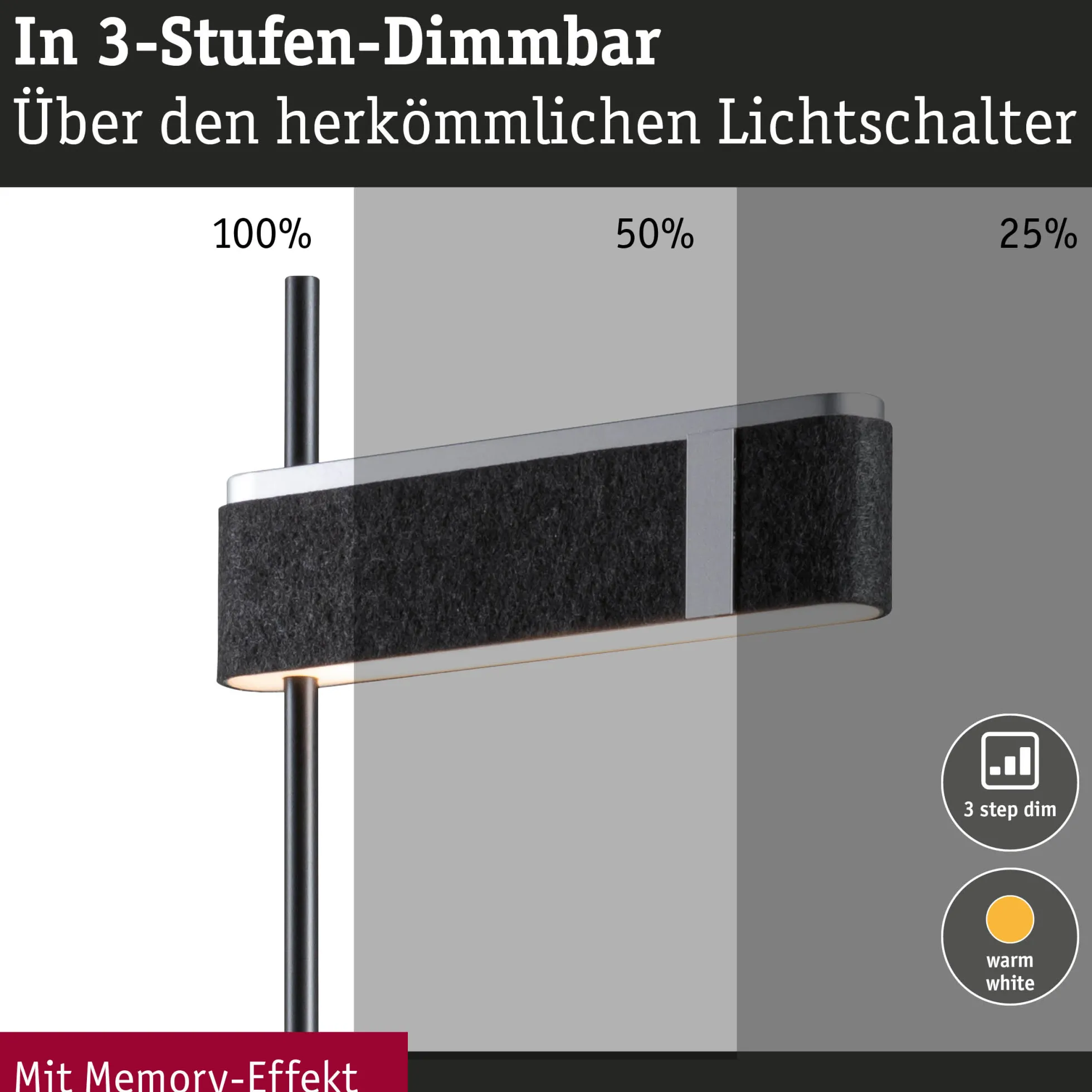 LED Stehleuchte 3-Step-Dim - Jagun