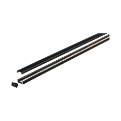 LED Strip Profil - Base Schwarzer Diffusor 2m