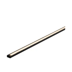 LED Strip Profil - Base Schwarzer Diffusor 2m