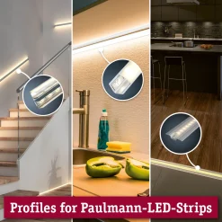 LED Strip Profil - Base Weißer Diffusor 2m