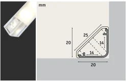 LED Strip Profil - Delta 2m