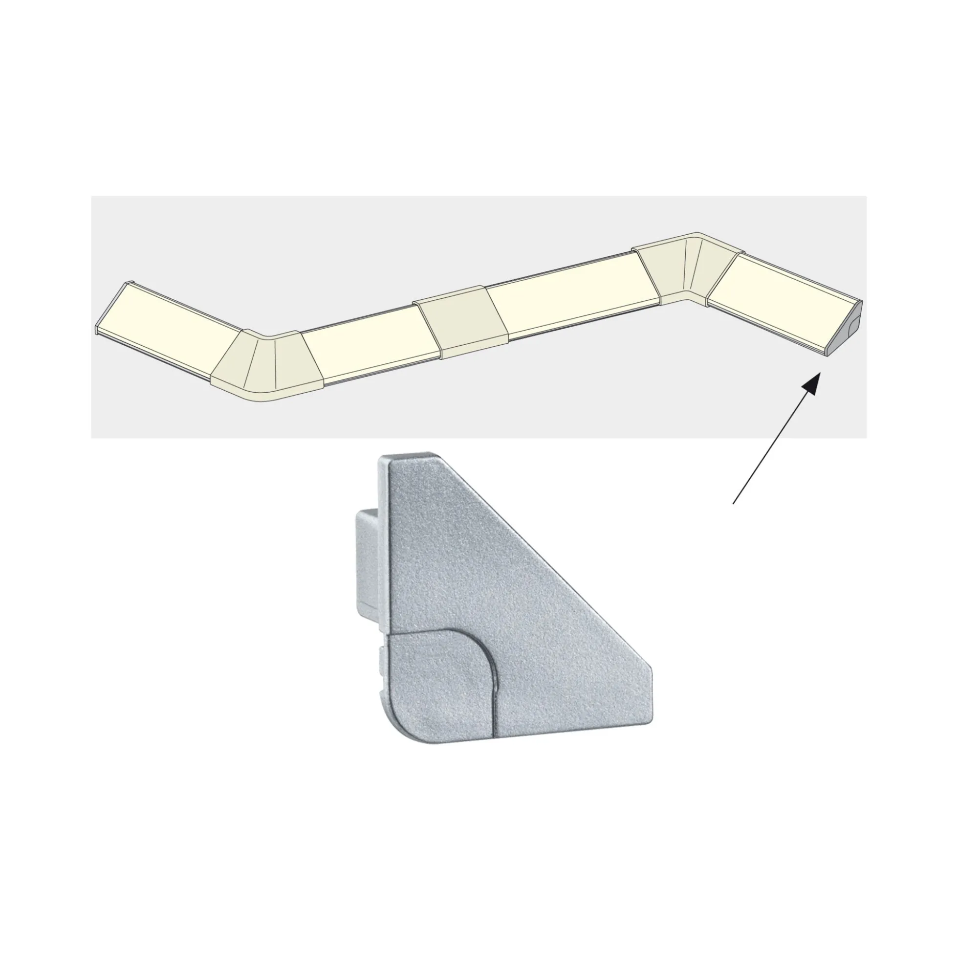 LED Strip Profil - Delta End Cap 2er Set