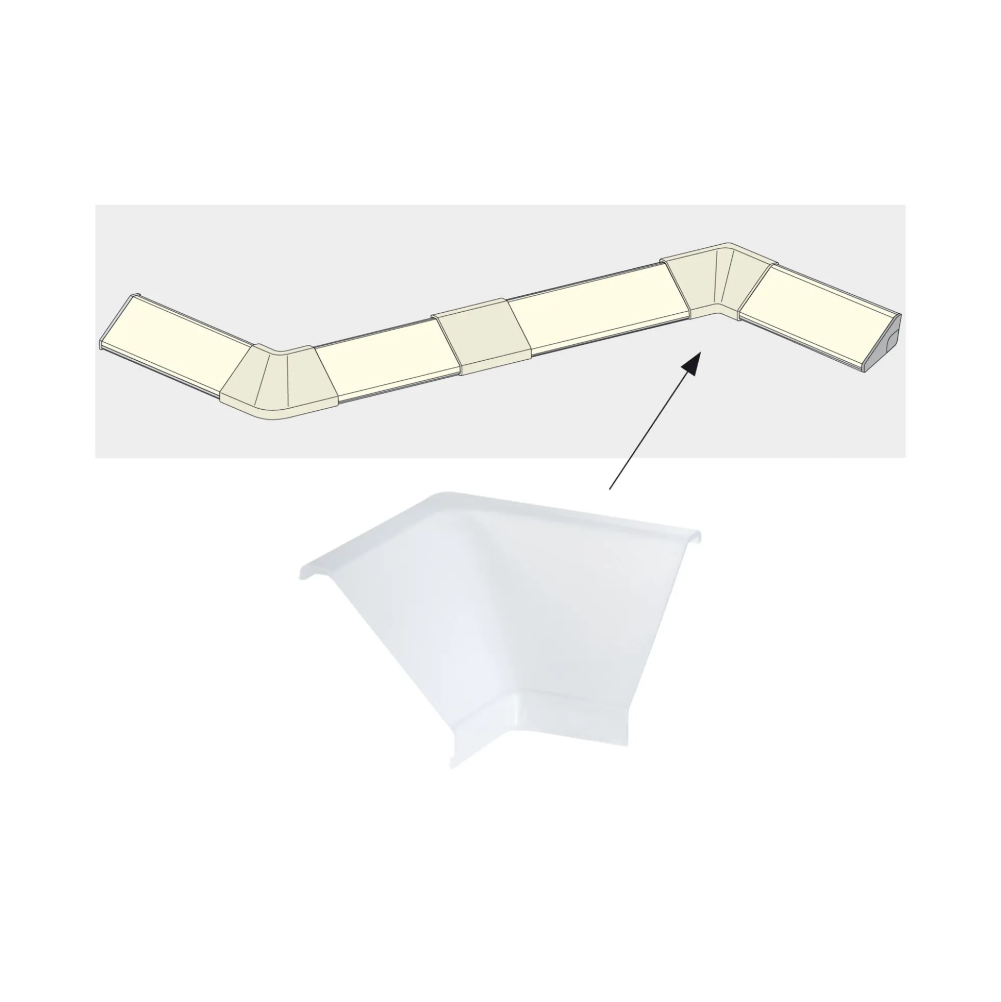 LED Strip Profil - Delta Corner 2er Set