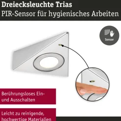 LED Unterschrankleuchte - Trias Näherungsensor 3er-Set