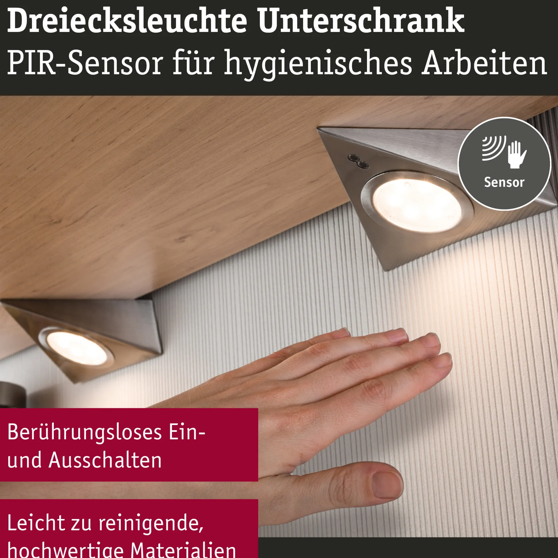 LED Unterschrankleuchte - Dreieck