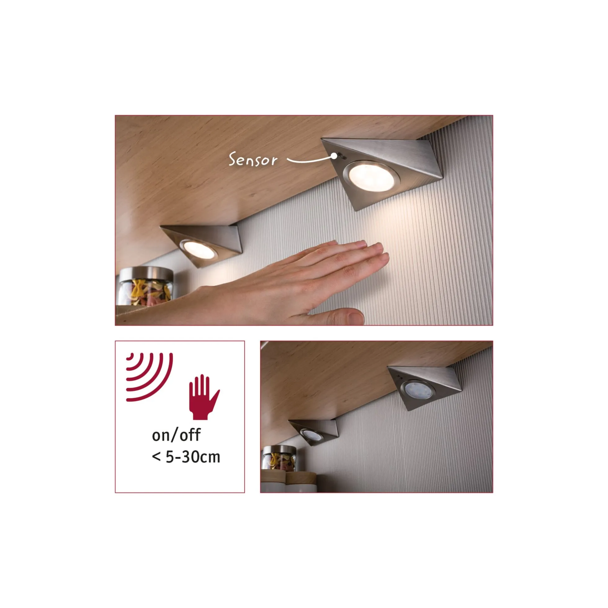 LED Unterschrankleuchte - Dreieck