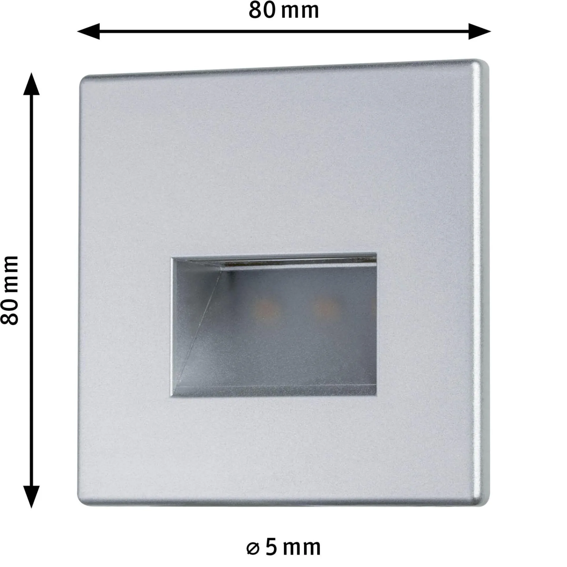 LED Wandeinbauleuchte - Edge Quadro
