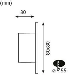 LED Wandeinbauleuchte - Edge Quadro