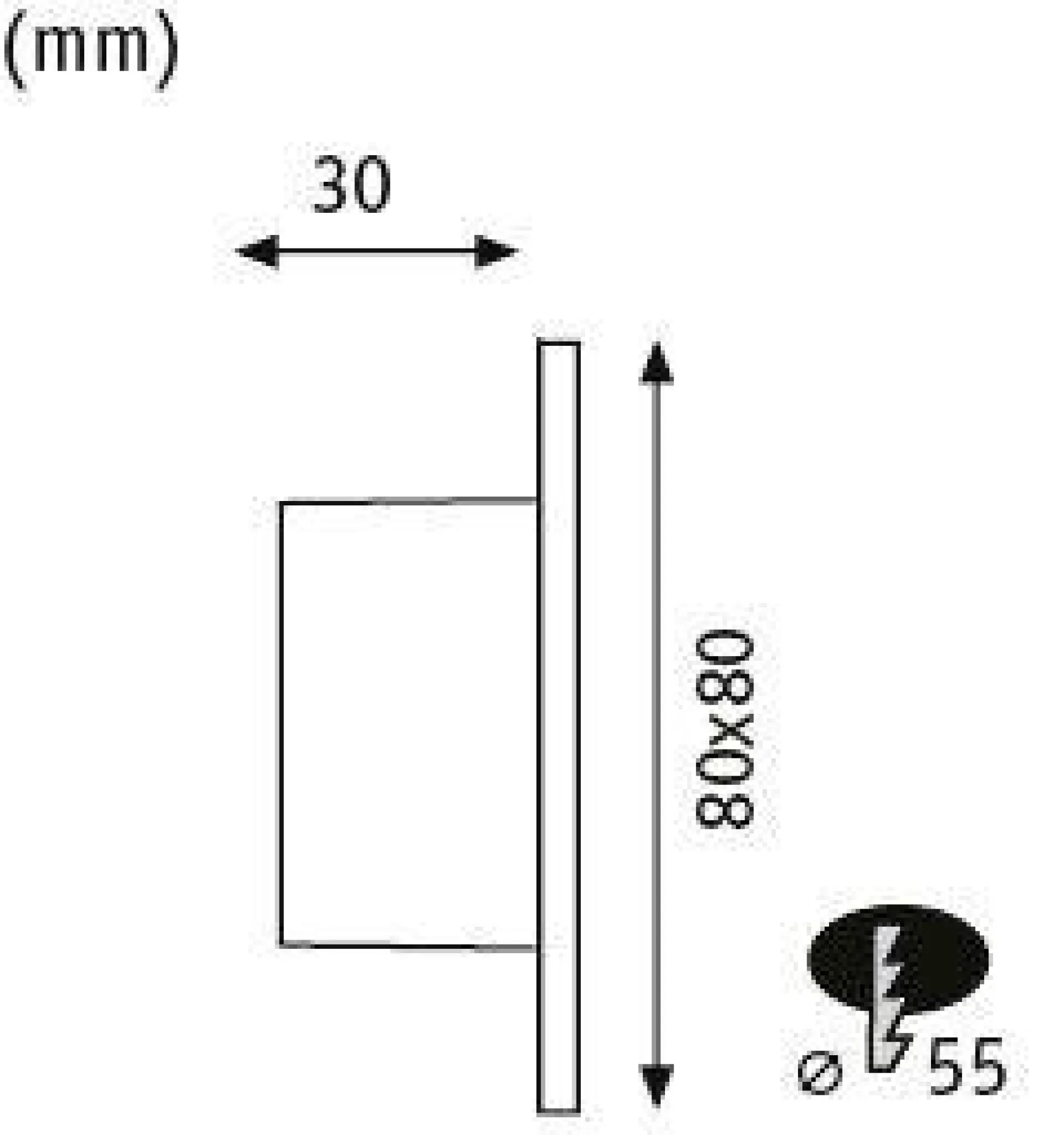 LED Wandeinbauleuchte - Edge Quadro
