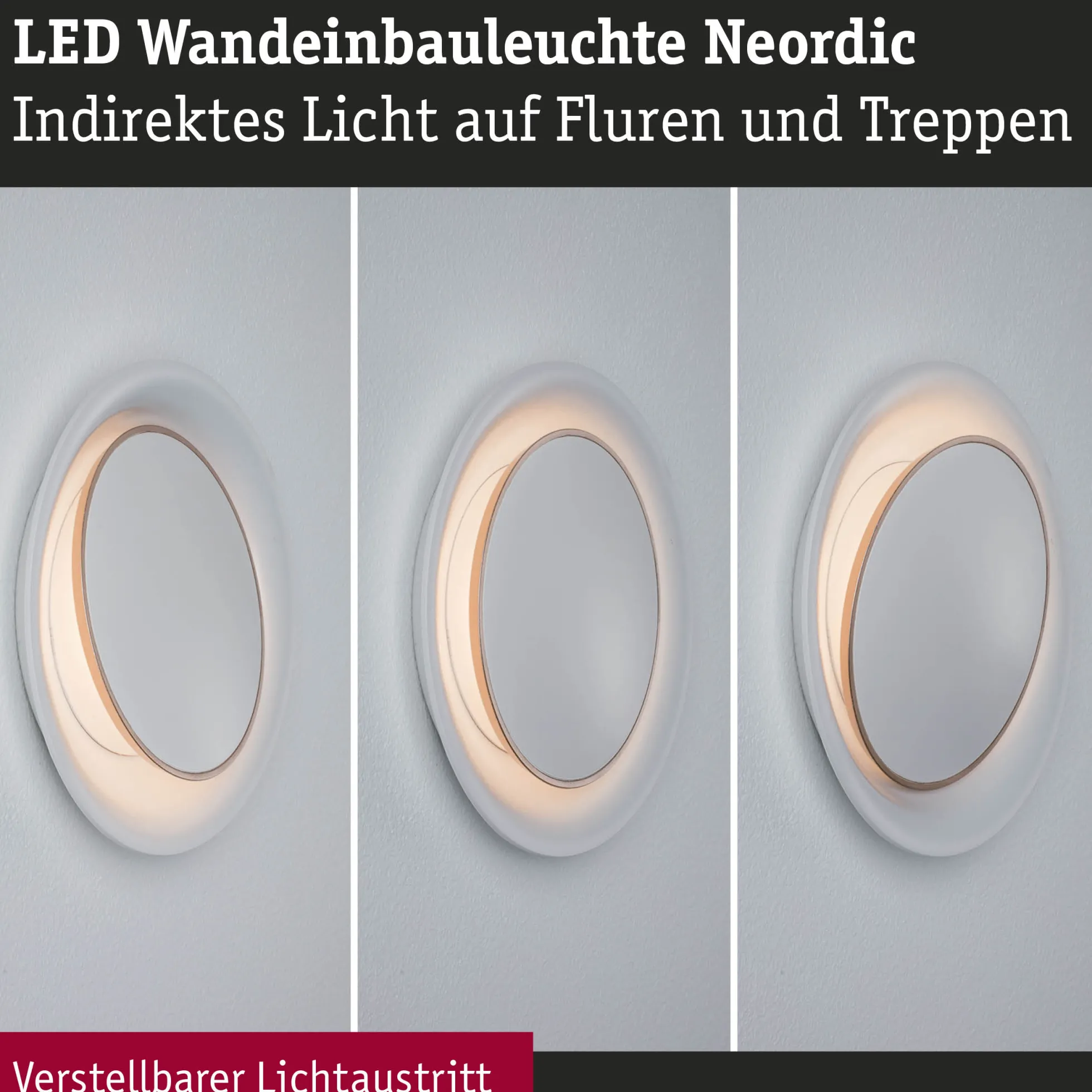 LED Wandeinbauleuchte - Neordic Dekorativ