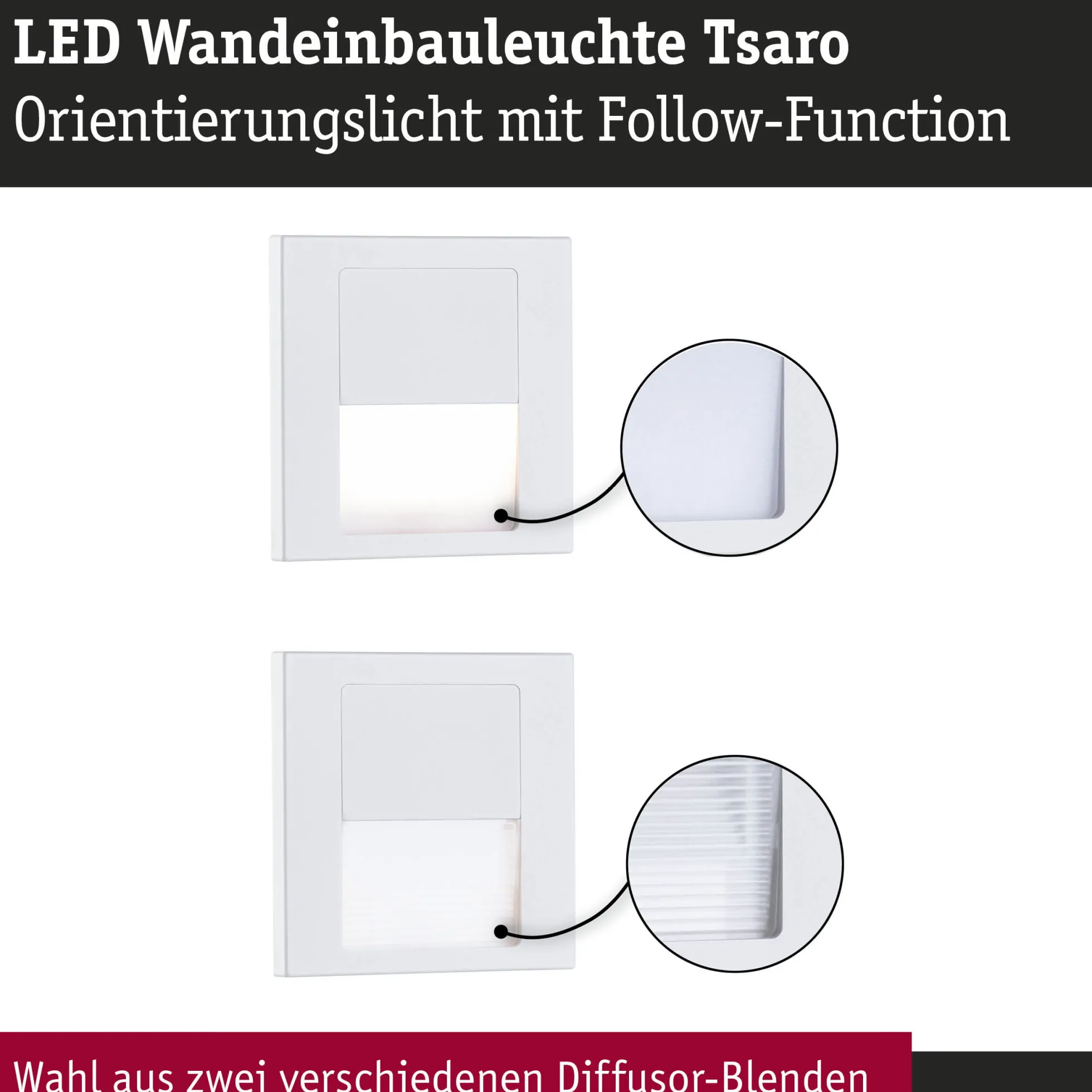 LED Wandeinbauleuchte - Tsaro