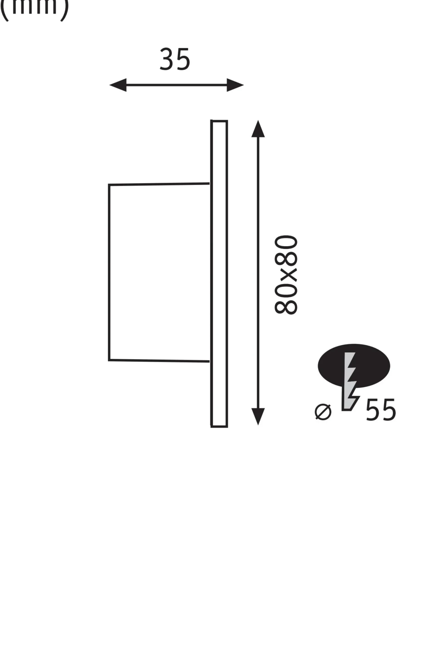 LED Wandeinbauleuchte - Tsaro
