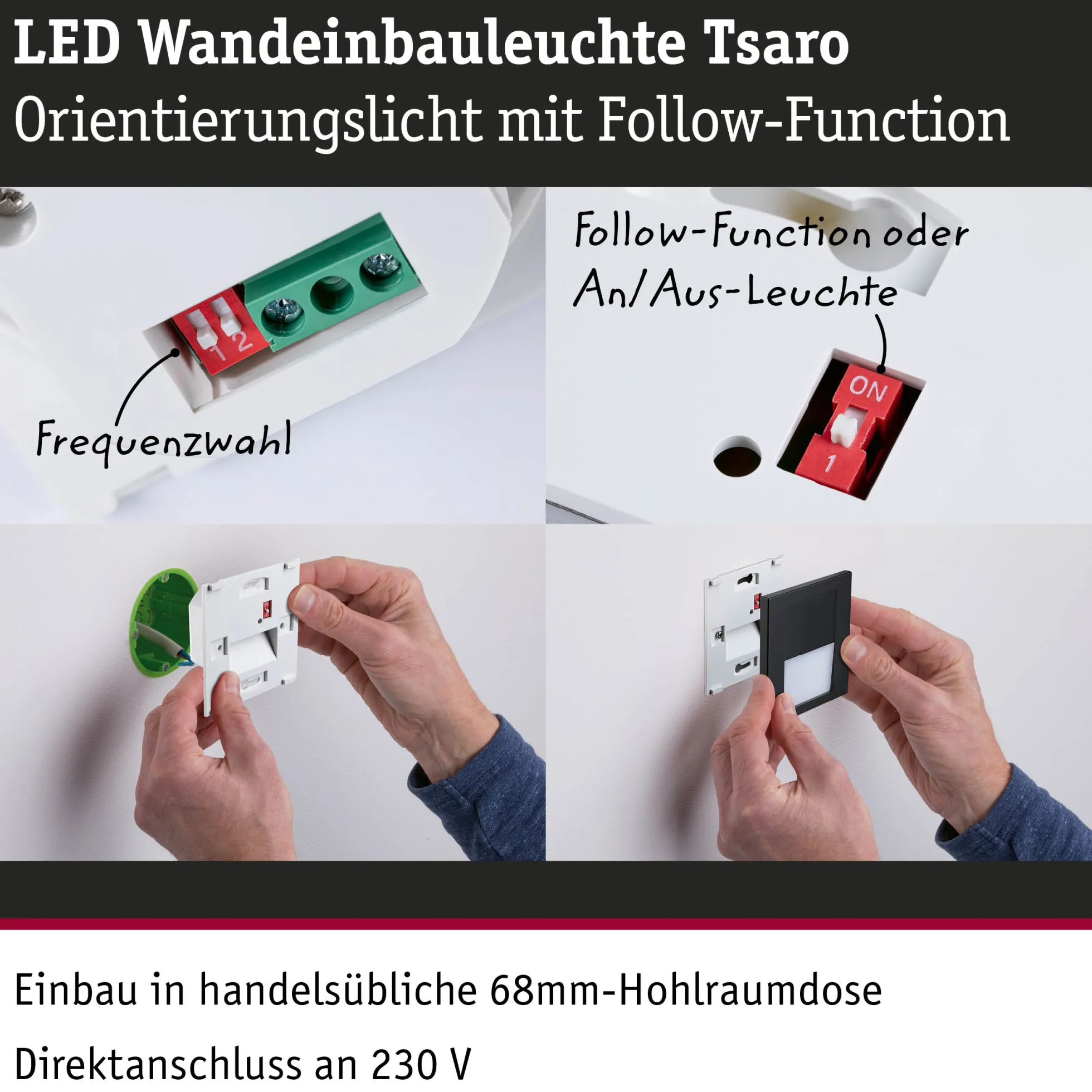 LED Wandeinbauleuchte - Tsaro
