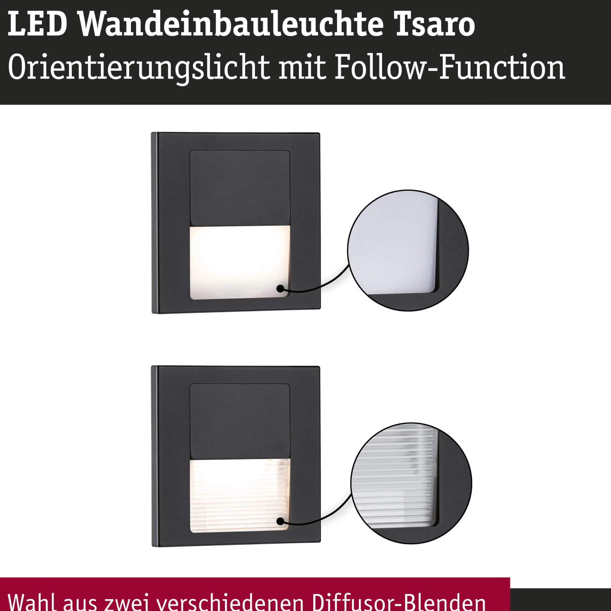 LED Wandeinbauleuchte - Tsaro