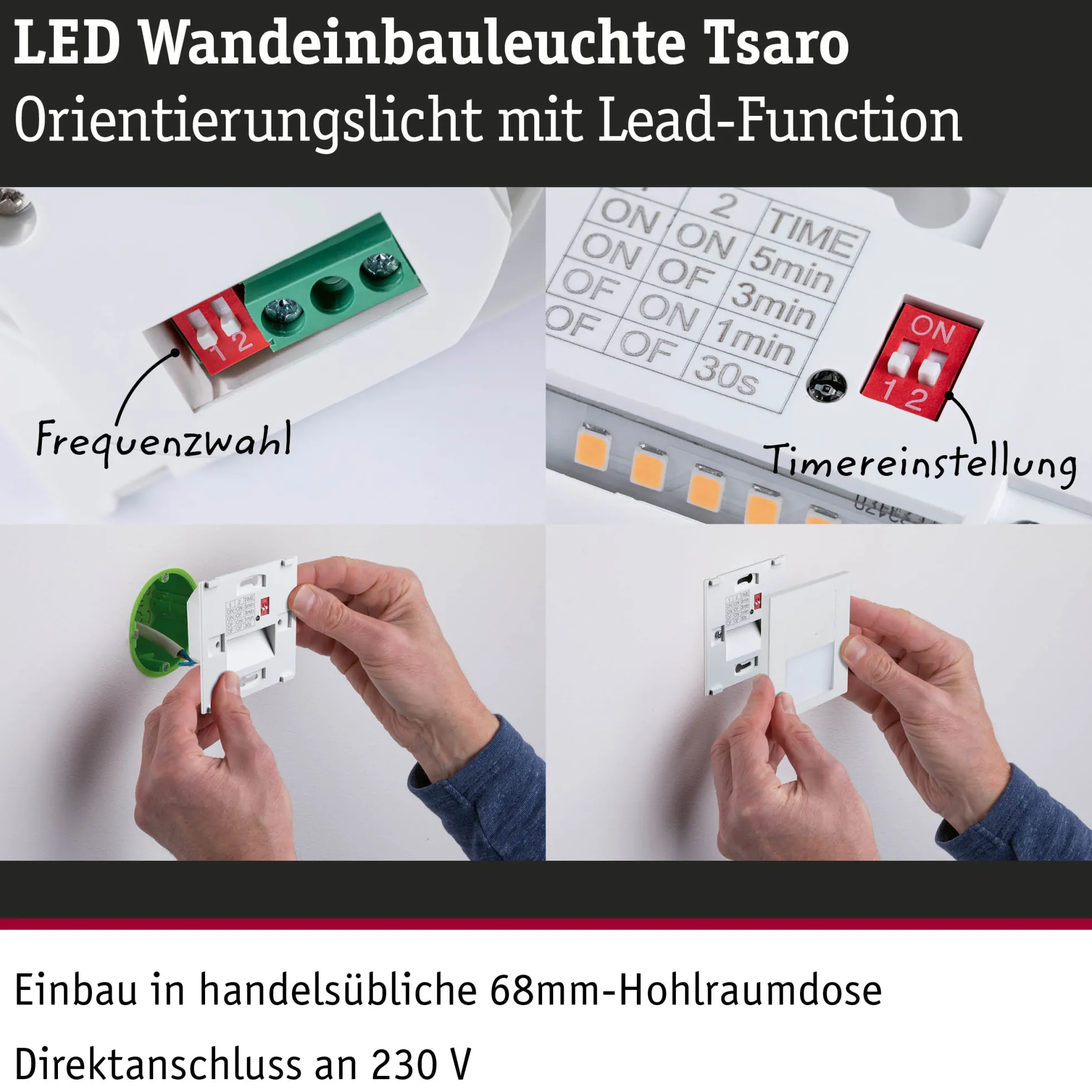 LED Wandeinbauleuchte - Tsaro