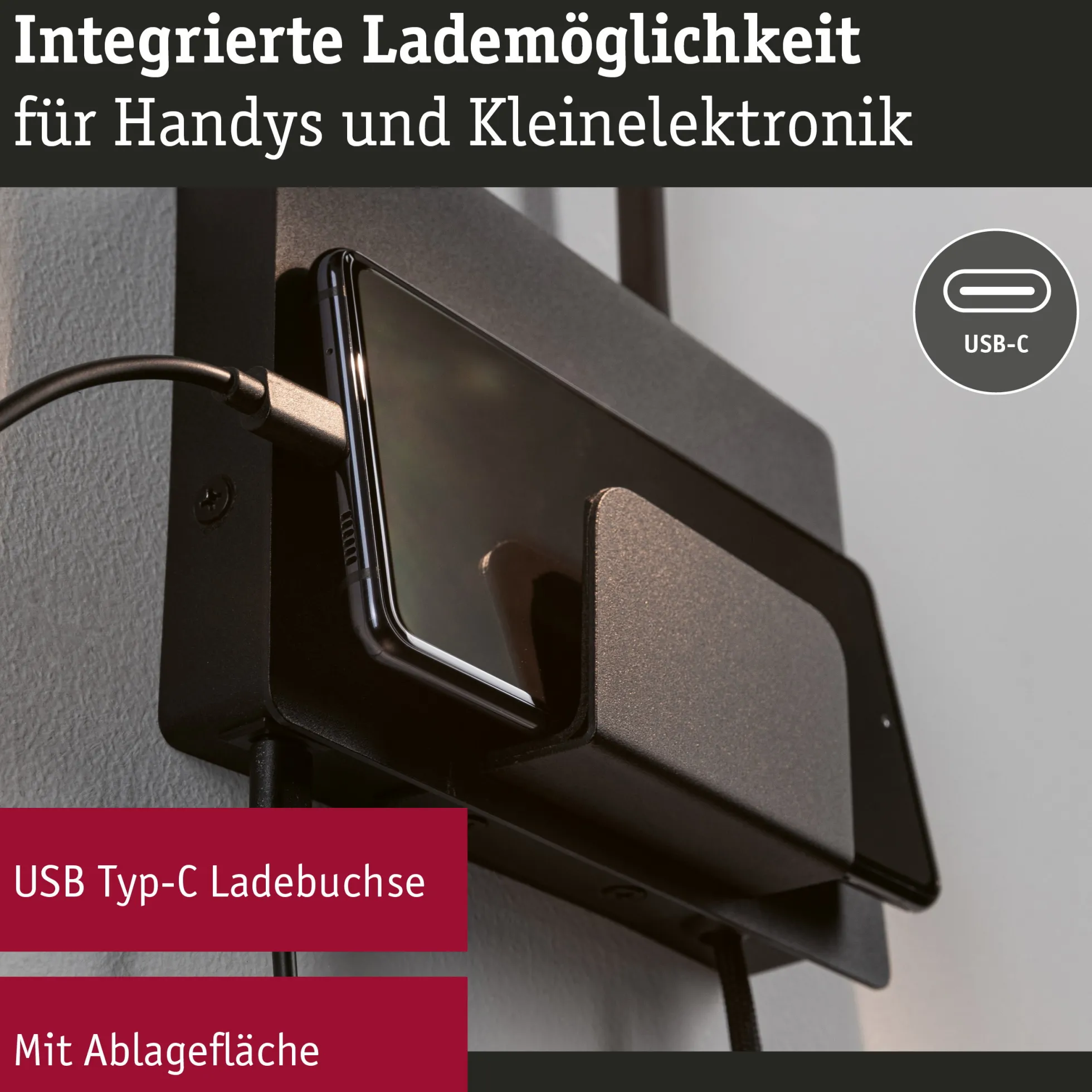 LED Wandleuchte - Halina USB C
