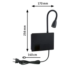 LED Wandleuchte - Halina USB C
