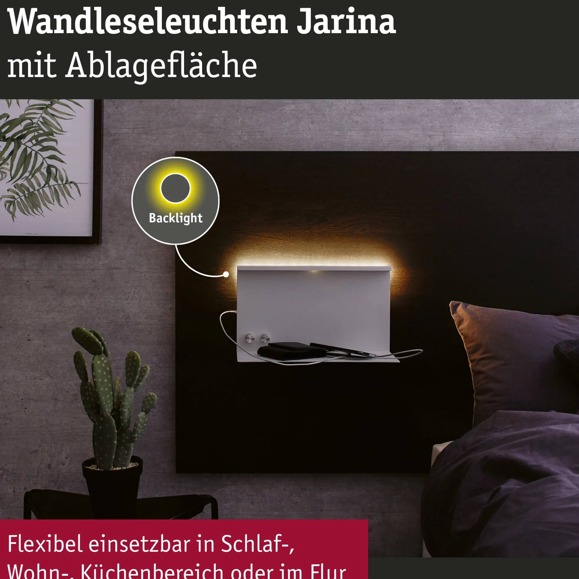 LED Wandleuchte - Jarina USB C