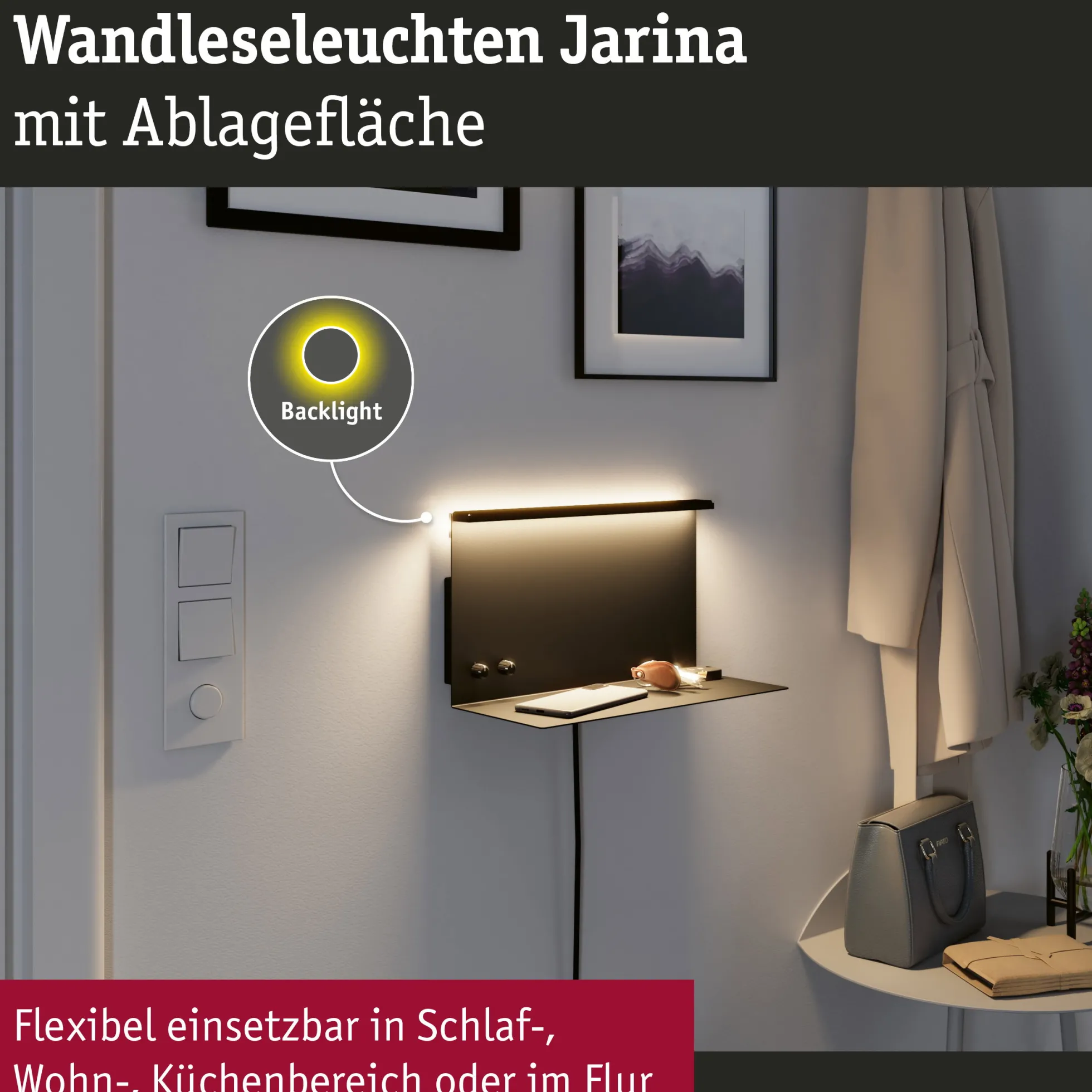 LED Wandleuchte - Jarina USB C