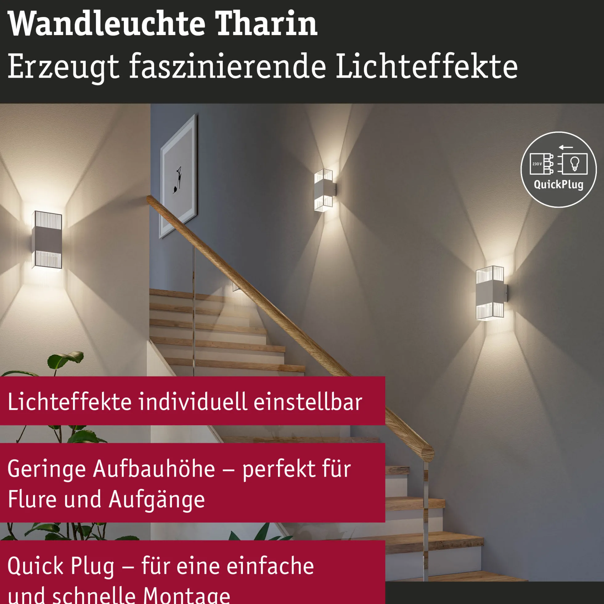 LED Wandleuchte - Tharin