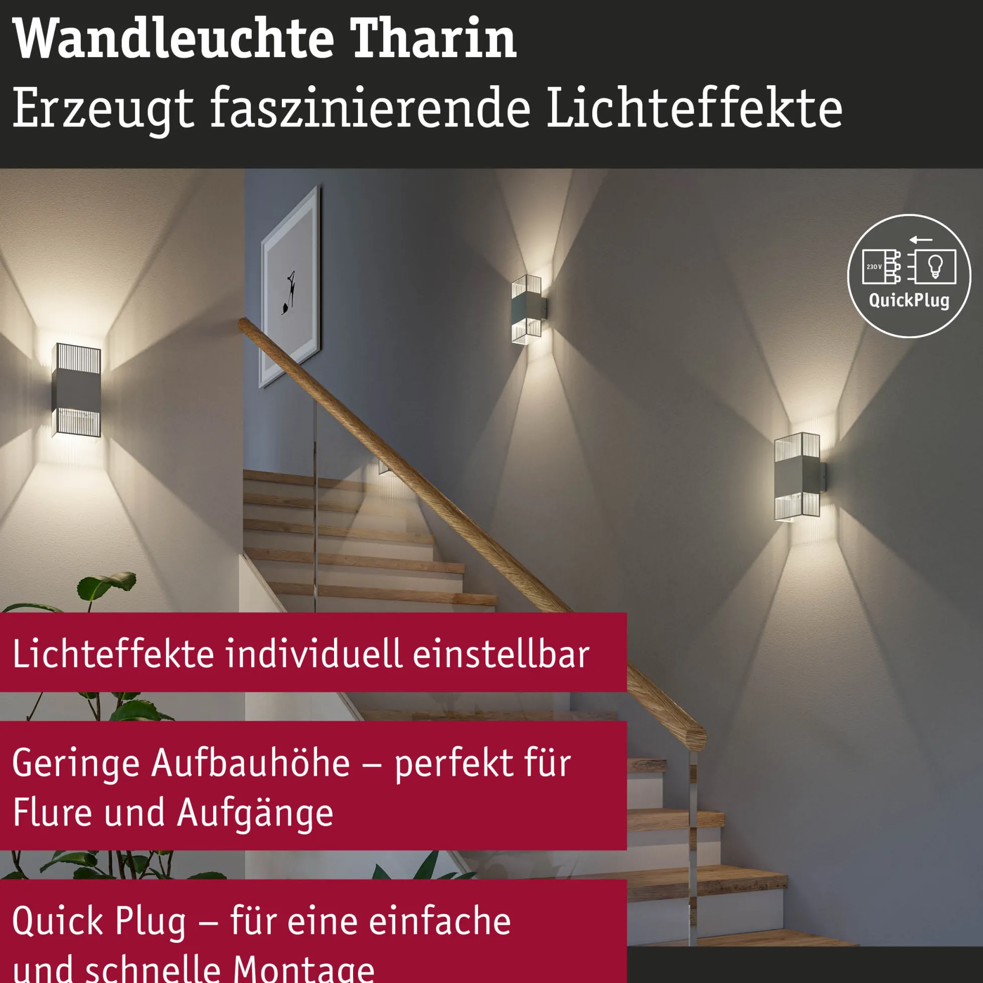 LED Wandleuchte - Tharin