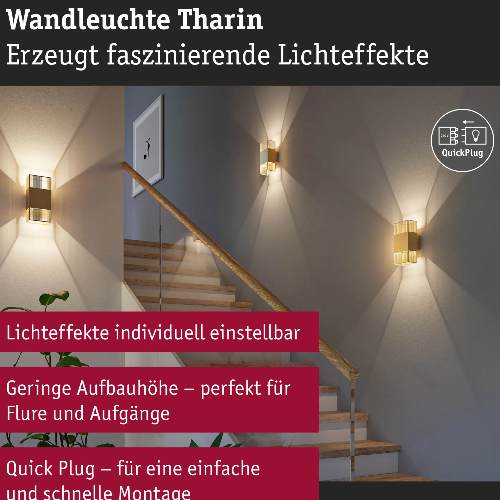 LED Wandleuchte - Tharin