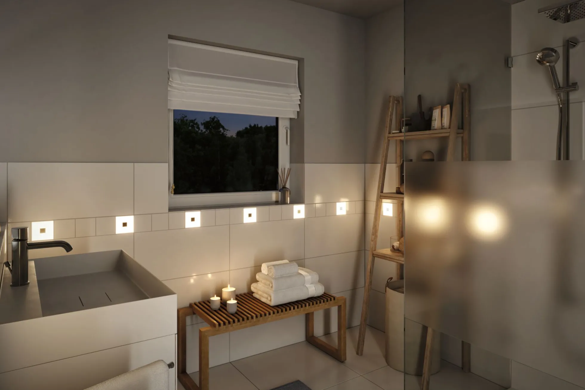 LumiTiles LED Fliesen - Square Einzelfliese