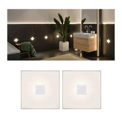 LumiTiles LED Fliesen - Square 2er-Set