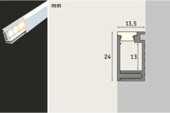 LumiTiles LED Strip Aufbauprofil - Top 1m