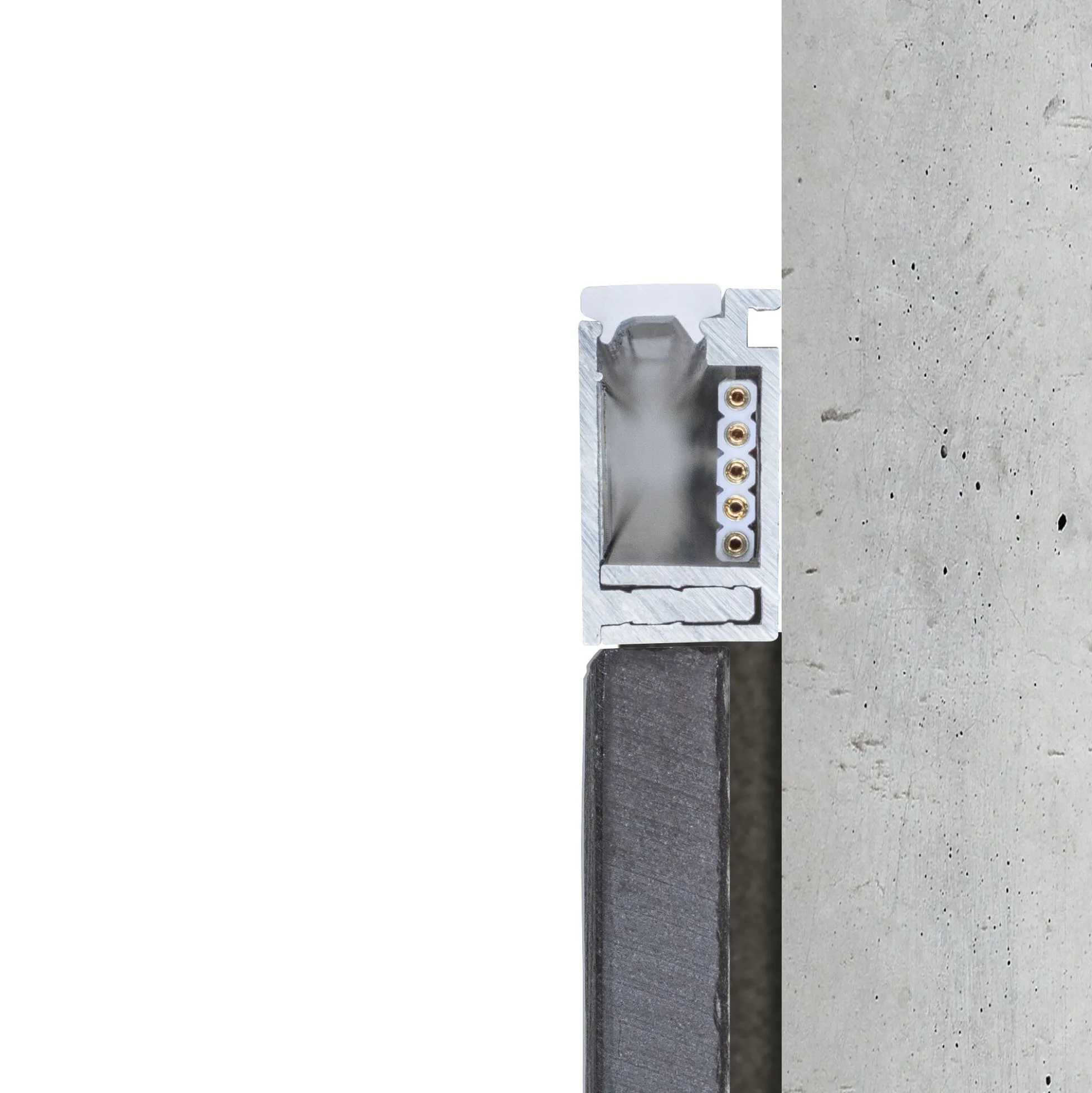 LumiTiles LED Strip Aufbauprofil - Top 1m