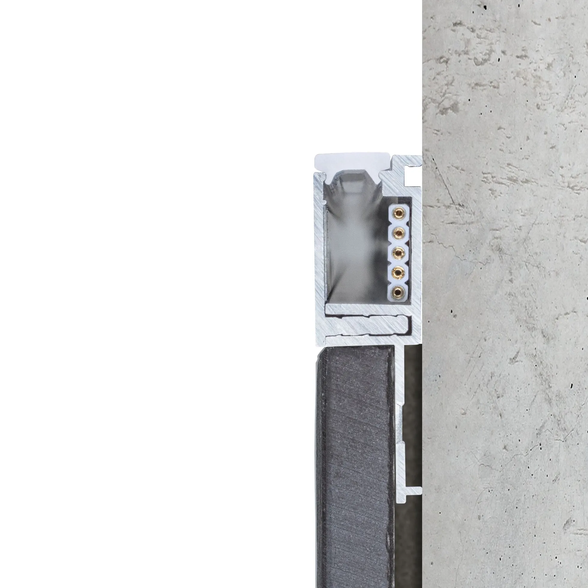 LumiTiles LED Strip Einbauprofil - Top 1m