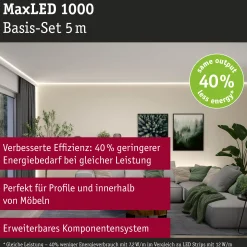 MaxLED 1000 LED Strip - Basisset 5m Warmweiß