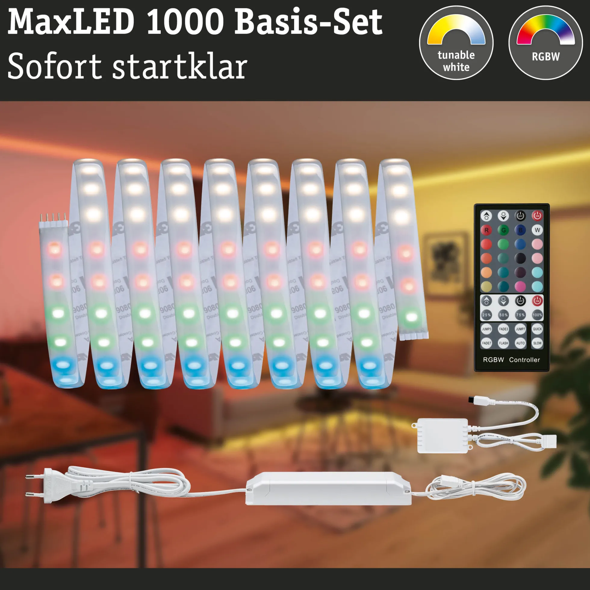 MaxLED 1000 LED Strip - Basisset 3m RGBW