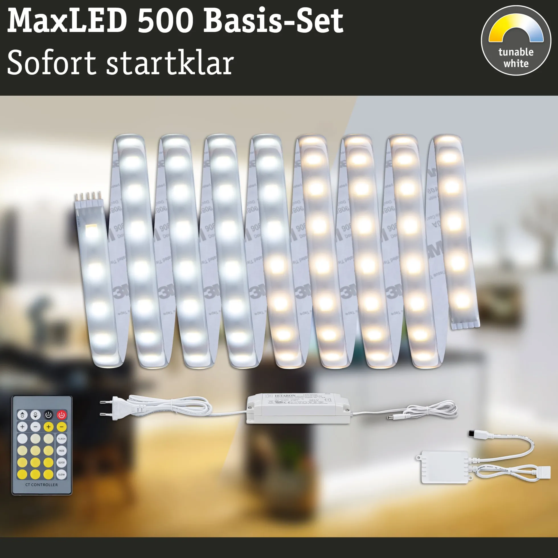 MaxLED 500 LED Strip - Basisset 3m Tunable White