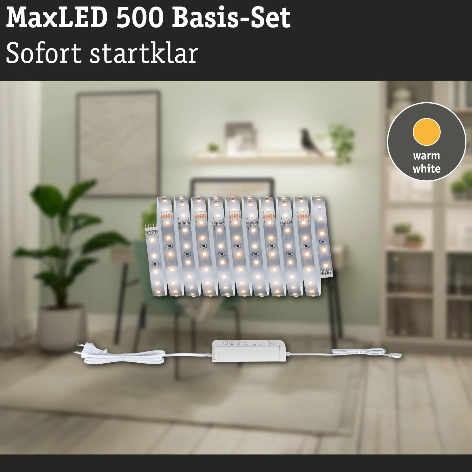 MaxLED 500 LED Strip - Basisset 3m Warmweiß