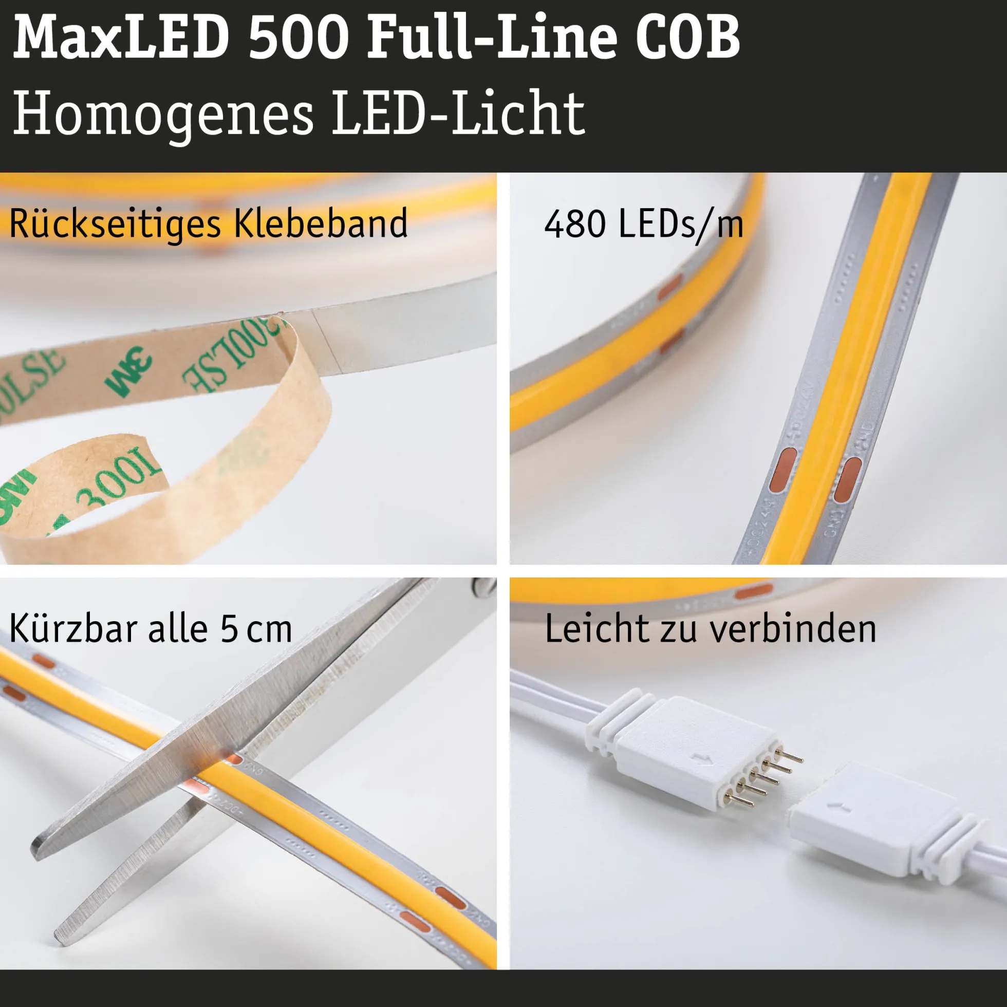 MaxLED 500 LED Strip - Basisset 1,5m 6500K