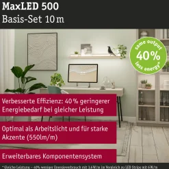 MaxLED 500 LED Strip - Basisset 10m Warmweiß