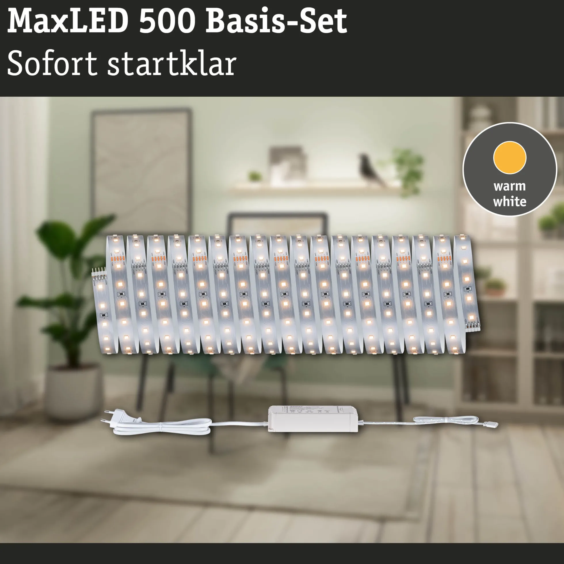 MaxLED 500 LED Strip - Basisset 10m Warmweiß